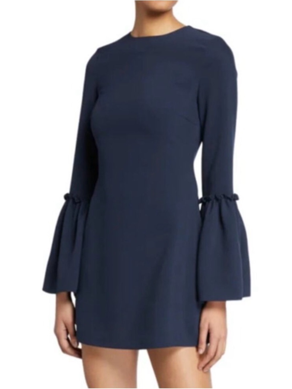 Likely sz 4 Navy Bell-Sleeve Mini Dress